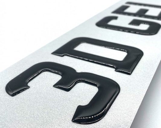3D Gel Number Plates - Prime Plates