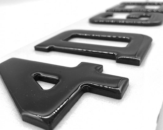4D Gel Number Plates - Prime Plates